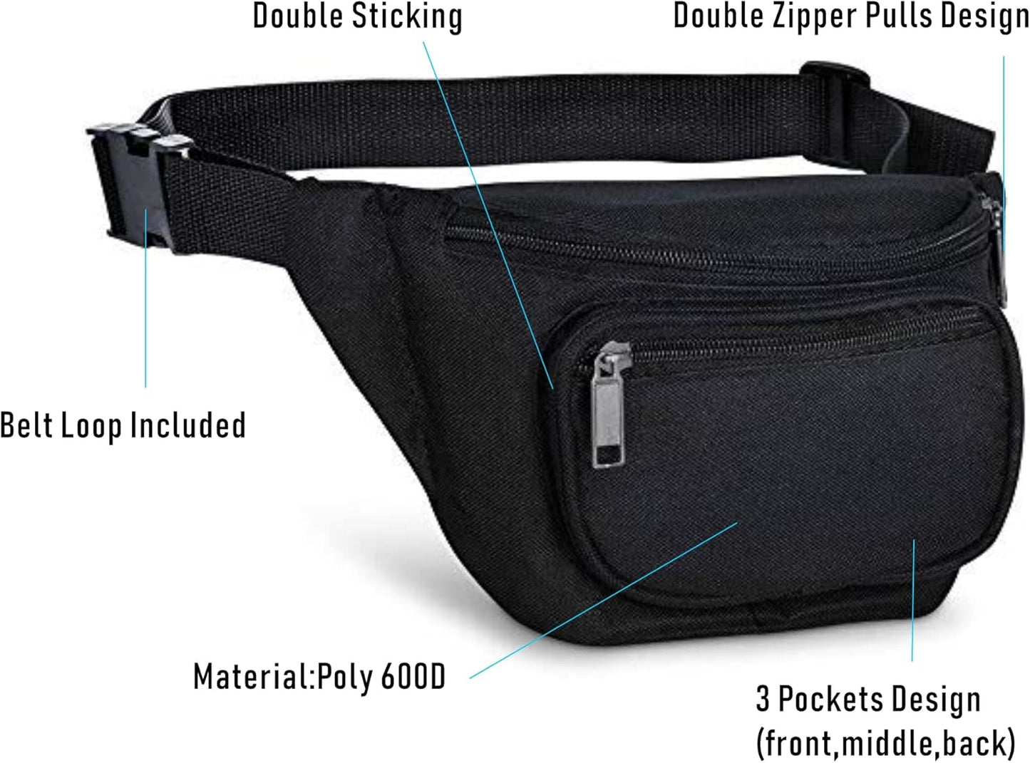 Fanny Pack, BuyAgain Quick Release Buckle Travel Sport Waist Fanny Pack Bag For Men Or Women