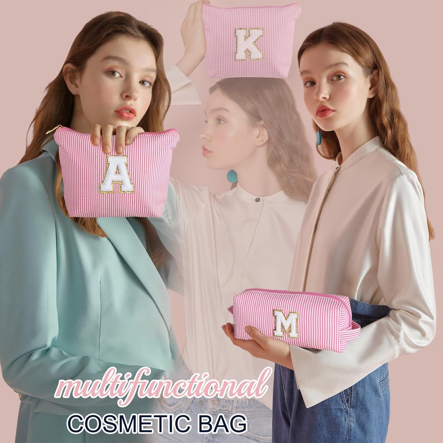 YOOLIFE Birthday Gift for Girls Makeup Bag Cosmetic Bag Teacher Gifts for 3 4 5 6 7 8 9 10 11 12 13