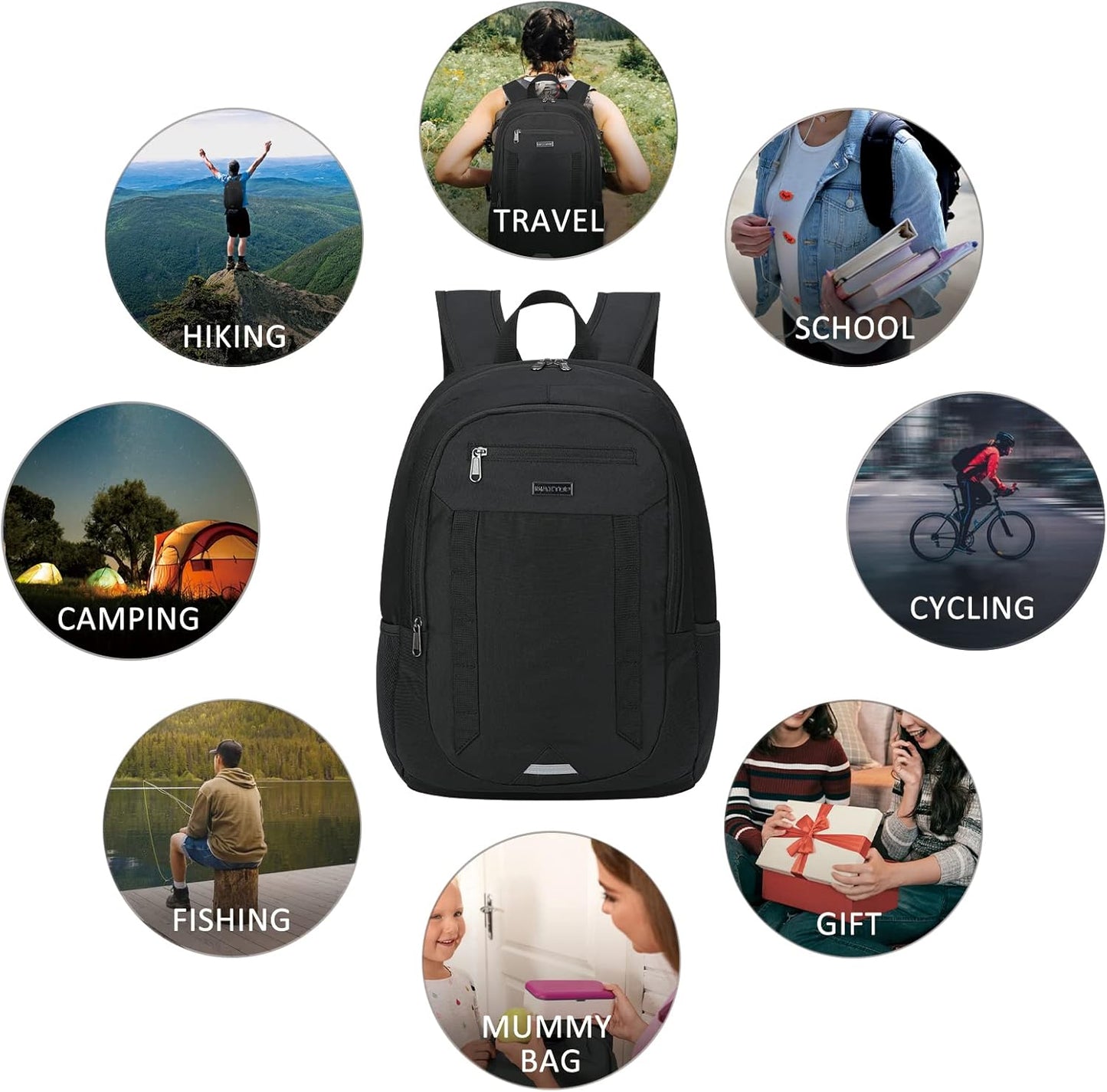MAXTOP Travel Laptop Backpack Business Backpacks with USB Charging Port Water Resistant School College Bookbag