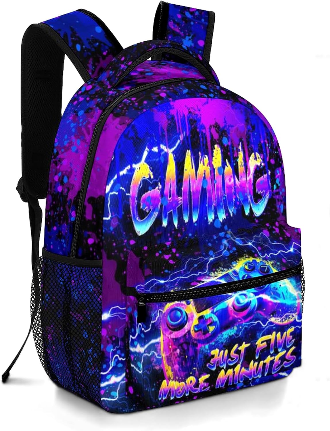 School Backpack for Boys Game Boys Backpack for Kids Children Teens Elementary Middle School Students Kids' Backpacks Ages 6-18 Gaming Bookbag Travel Back Pack