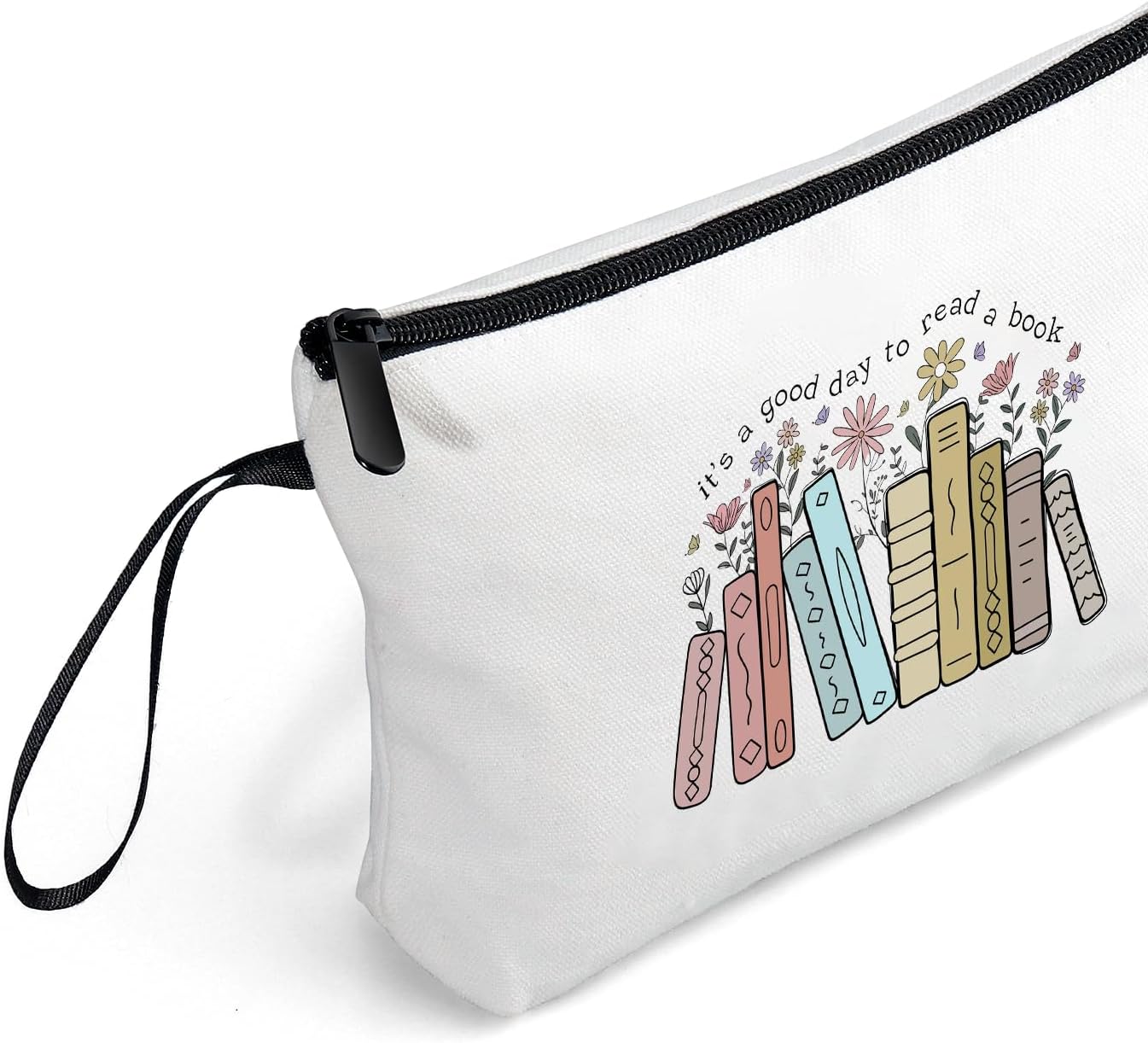 SEAMOON Librarian Funny Reader Womens Birthday Gifts Travel Cosmetic Makeup Bags for Women Friends Female Sister Daughter