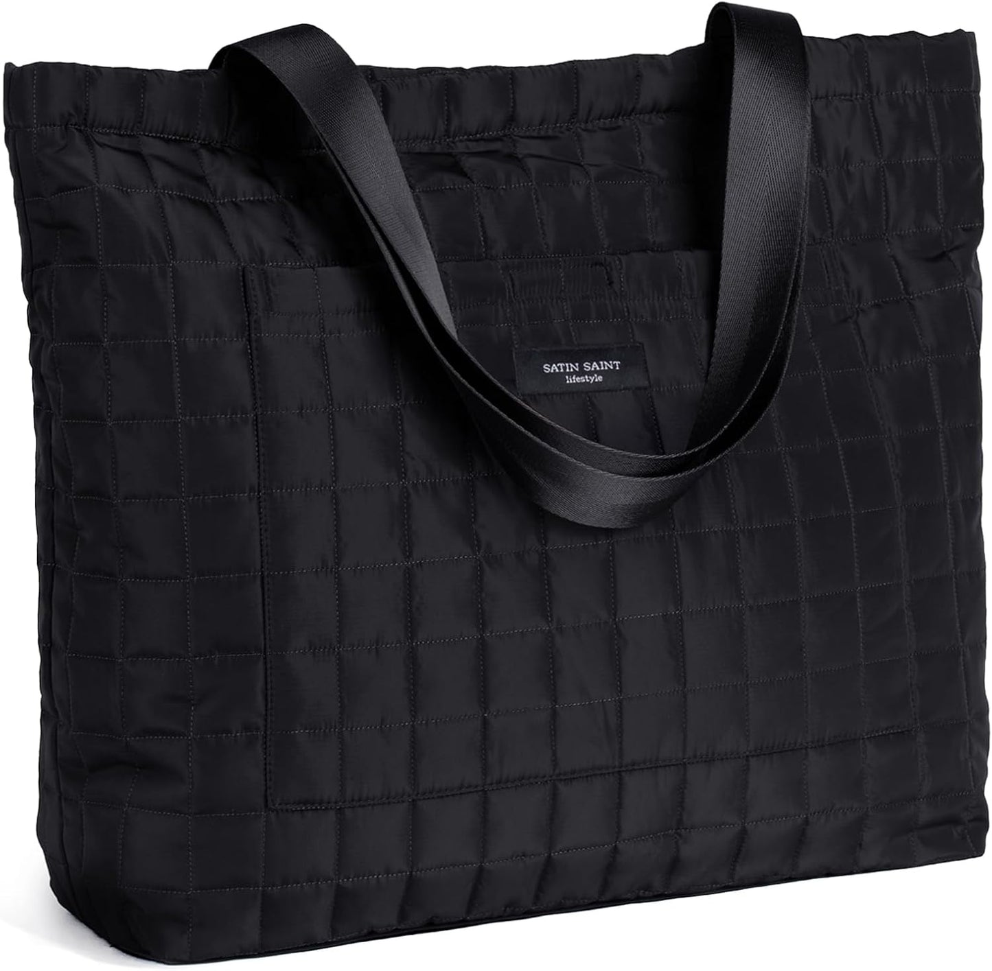 SATINSAINT Large Tote Travel Bag for Women, Lightweight Quilted Carry-All Shoppers Tote for Travel, Work, Gym and Casual Use
