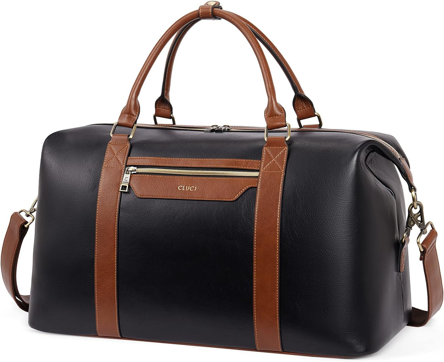 CLUCI Weekender Bag for Women Travel Leather Duffel Bag Carry on Overnight Bag