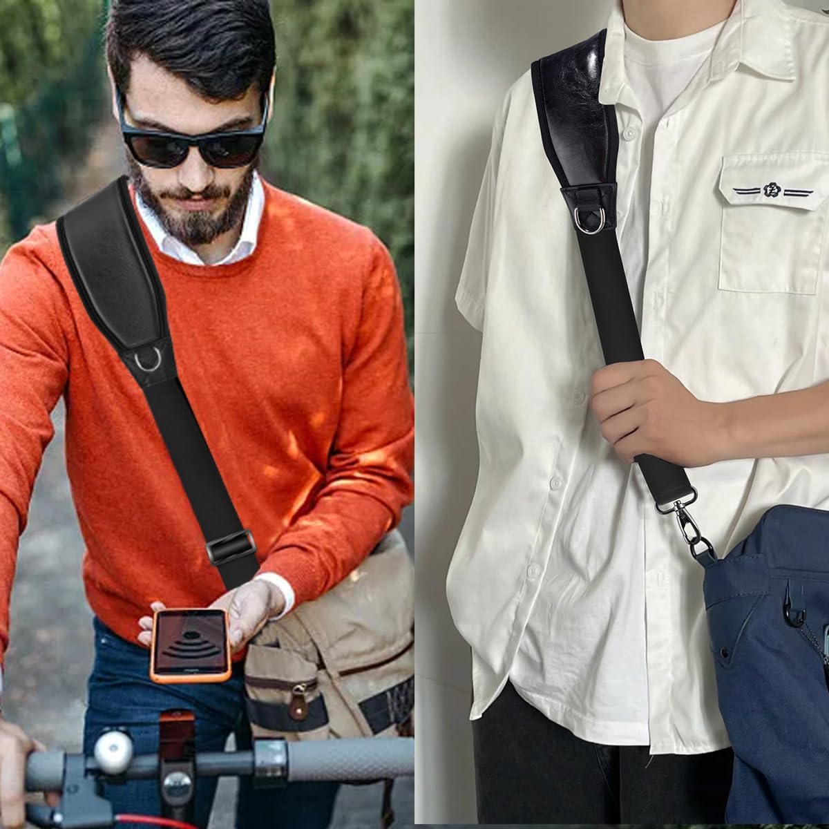 ZINZ Shoulder Strap 78" Belt with Neoprene Thick Padded, Universal Bag Strap with Double Adjustable