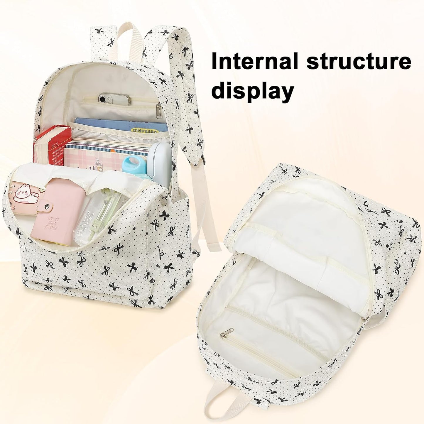 LEDAOU School Backpack Teen Girls Lightweight Bookbag Elementary Middle School Backpacks College Laptop Bag Travel Daypack