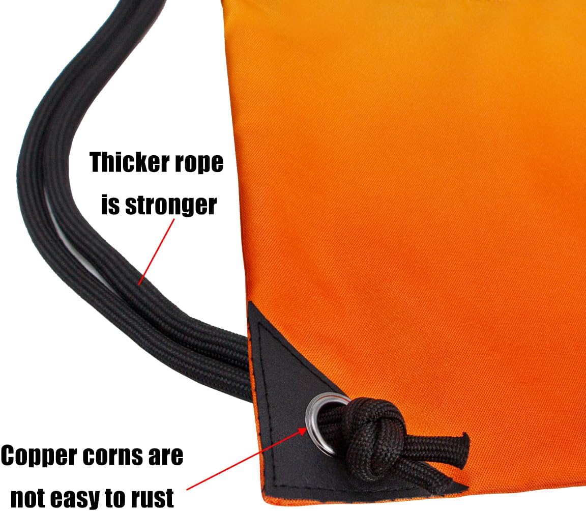 HOLYLUCK Drawstring Backpack Bag Sport Gym Sackpack