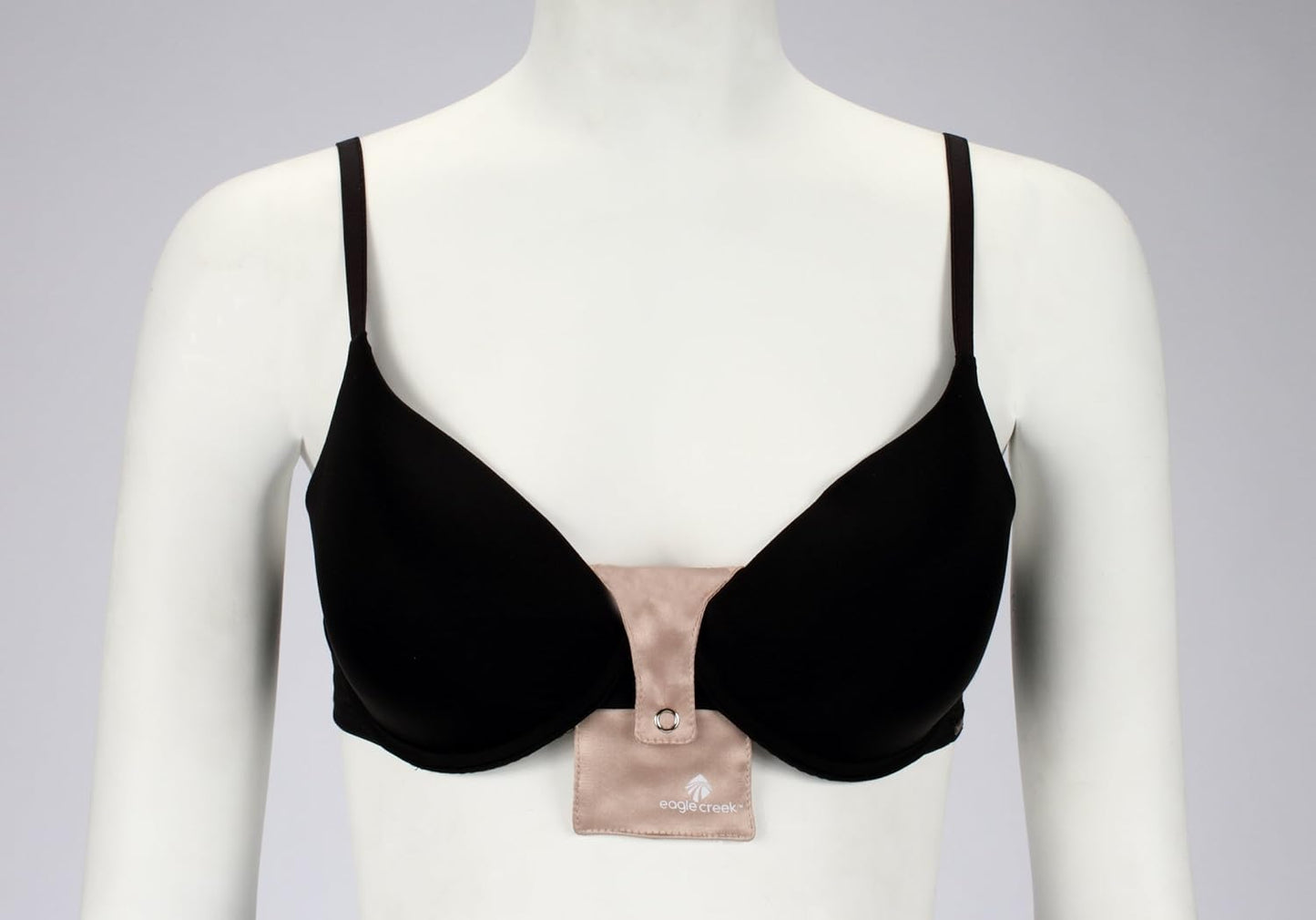 eagle creek Silk Undercover Bra Stash Travel Wallet to Keep Money and Credit Cards Secure - Breathable Silk with Moisture Resistant Lining, Rose