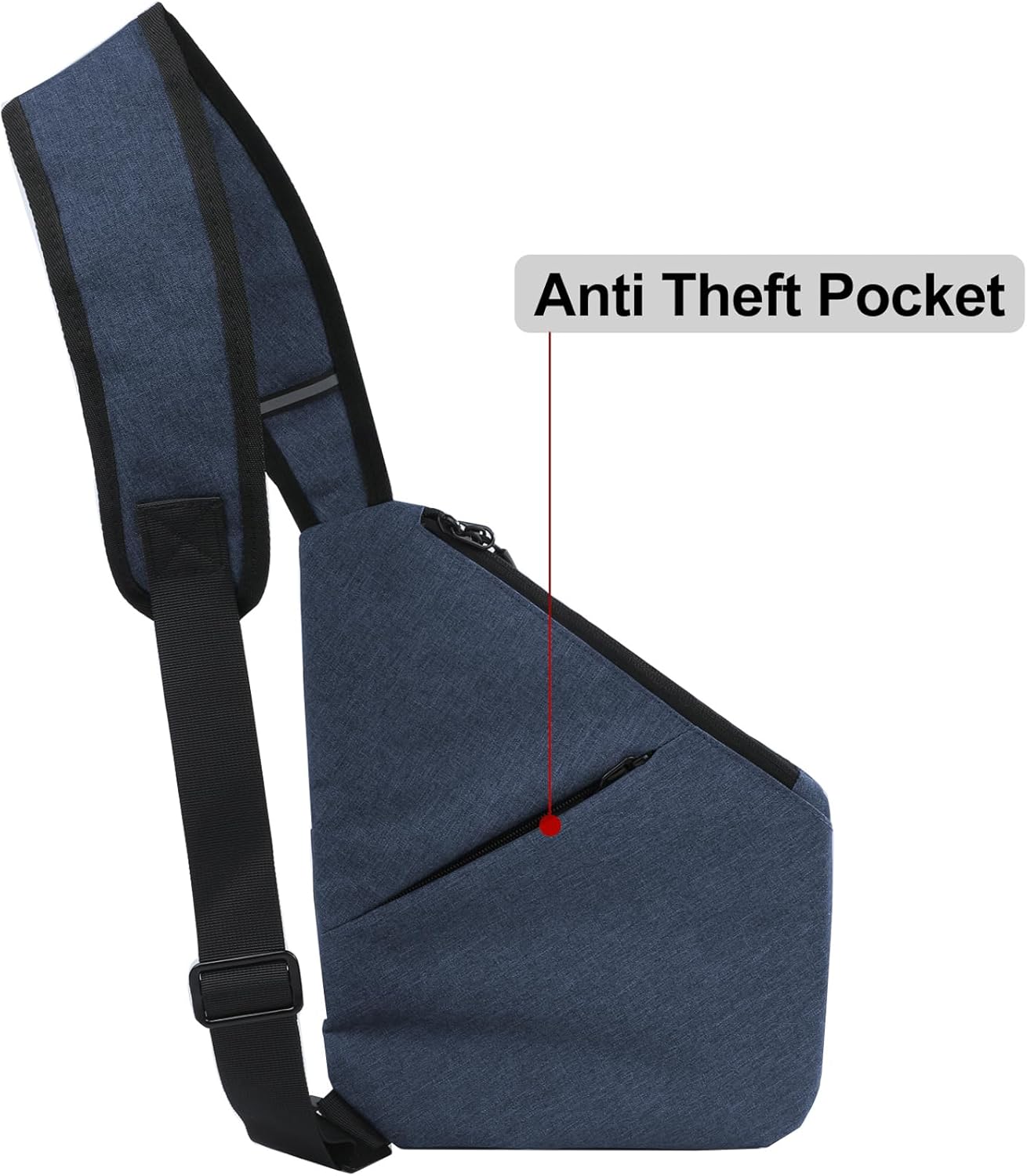 Men Small Sling Shoulder Crossbody Bag Anti-theft One Strap Casual Chest Bags Slim Backpack Outdoor Hiking Biking