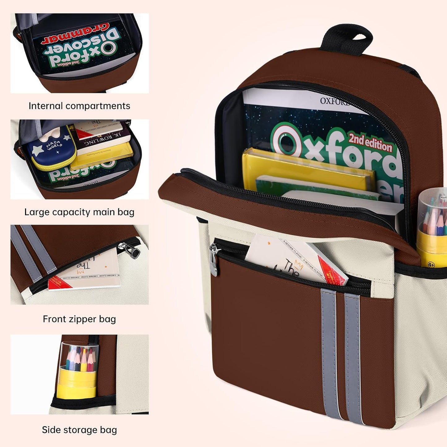 Kids Backpack for Boys Kindergarten School Backpack 14 inch Bookbag for Boys 4-8