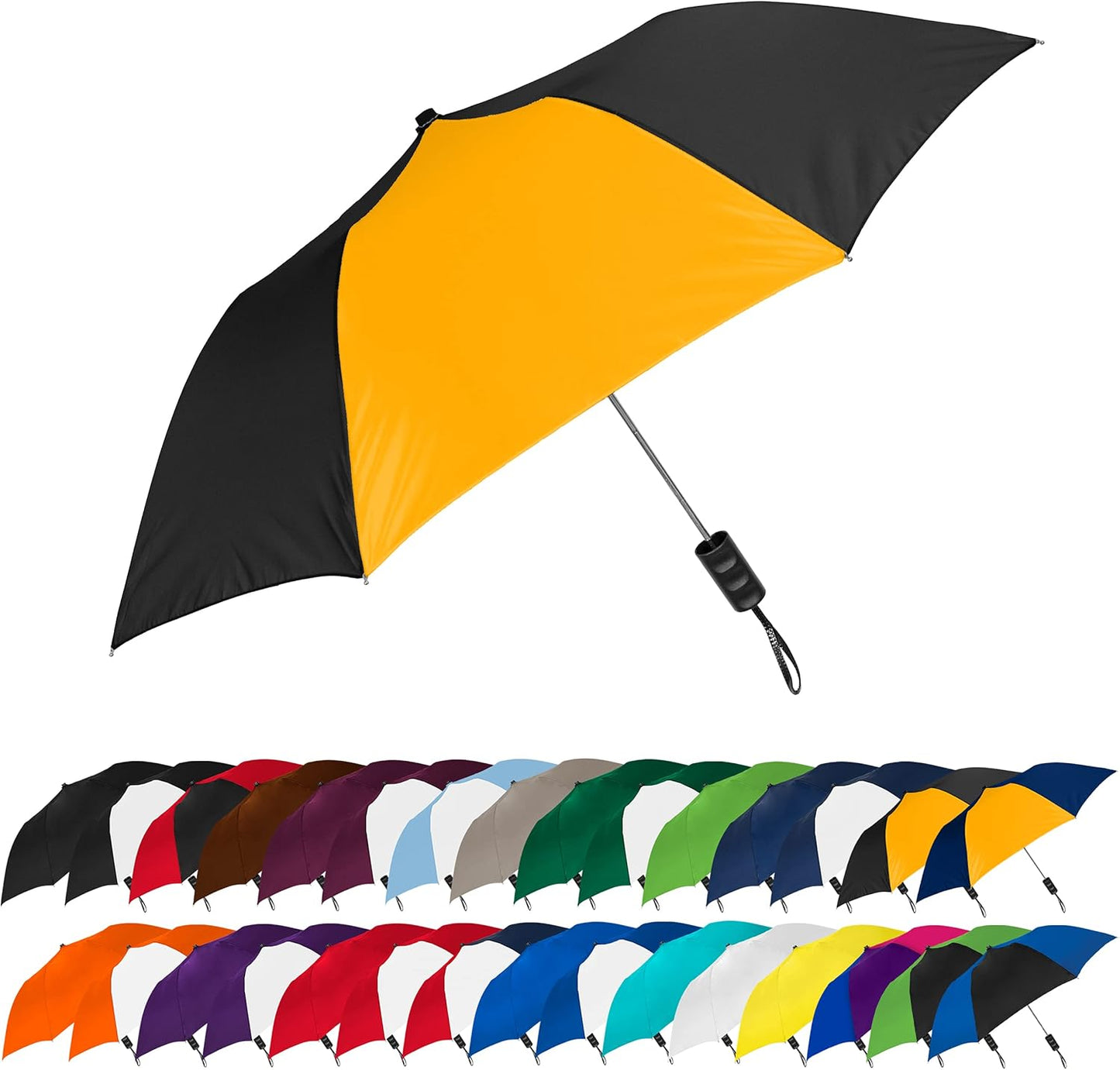 The Spectrum Popular Style 42" Automatic Open Compact Travel Umbrella for Rain, Wind & Sun, Sturdy Lightweight Small Portable Stick Umbrella for Men and Women