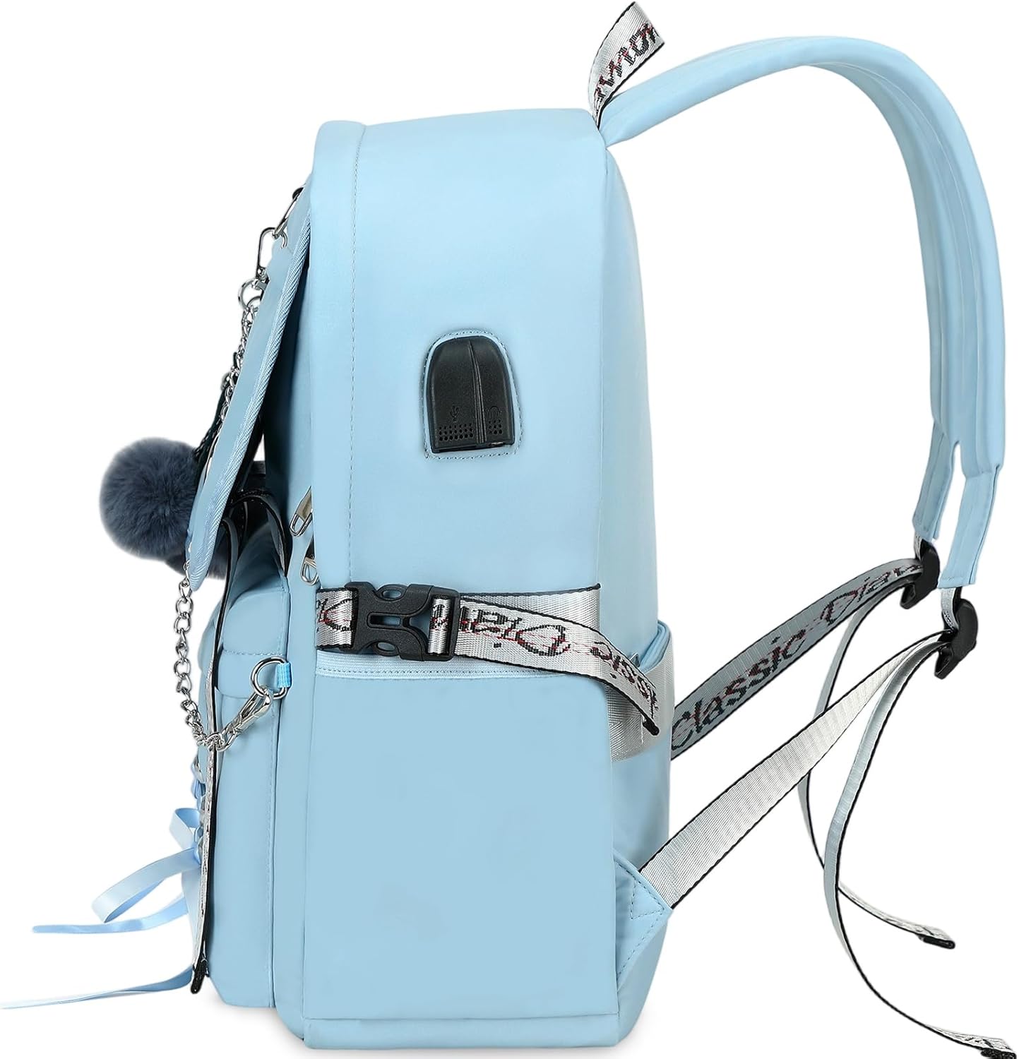 Teen Girl School Backpack for Girls Backpack Kids Gothic Bookbag School Backpacks for Girls Teens (Blue)