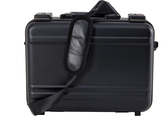 Metal Briefcase with Removable Shoulder Strap 14 Inch Laptop Brief Case Business Case Lawyer Briefcases