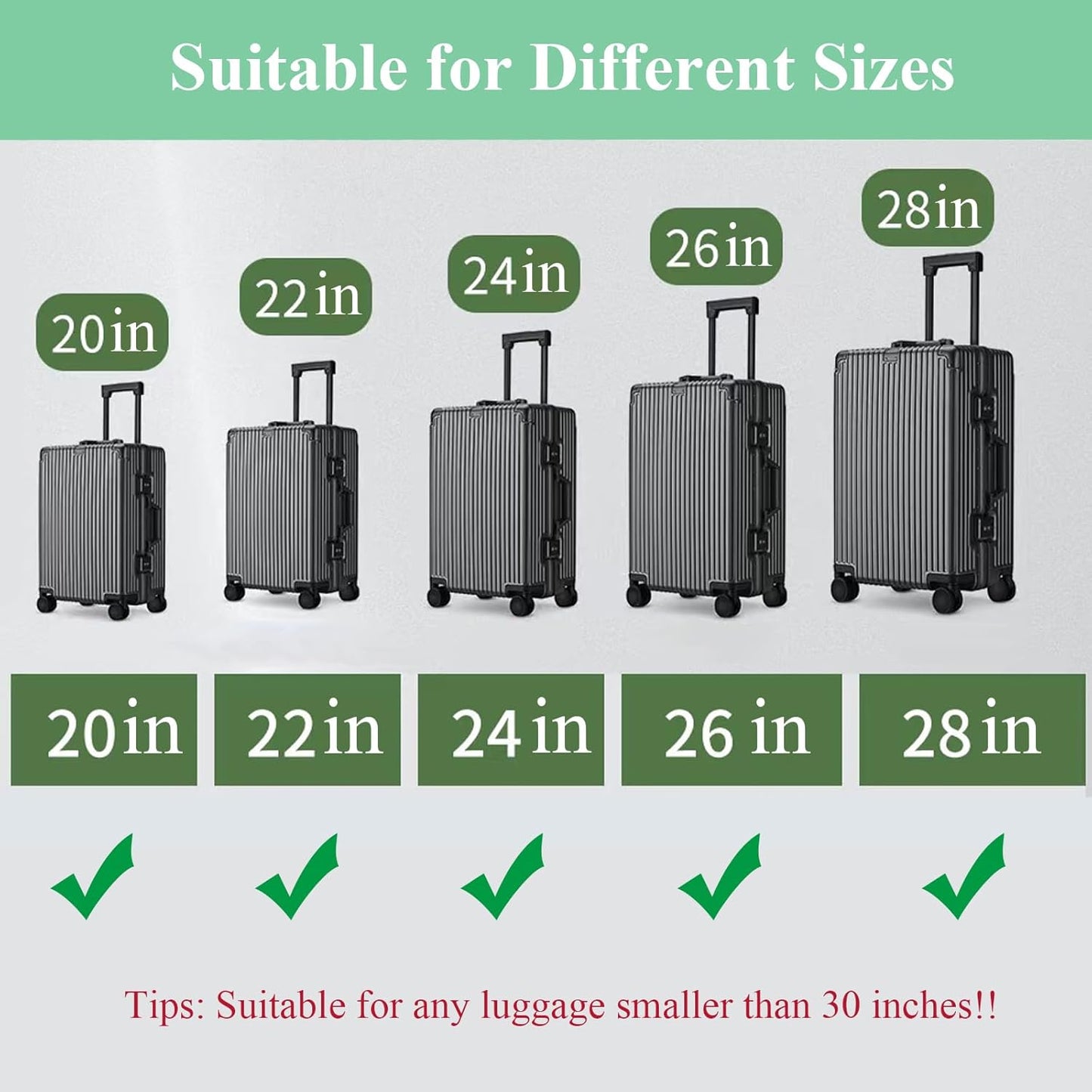 4PCS Luggage Straps for Suitcases & 2PCS Tags Set for Easy Identification,Travel Accessories for Safety,Luggage Strap for Travel Suitcase & Bag Closure,Rose Red
