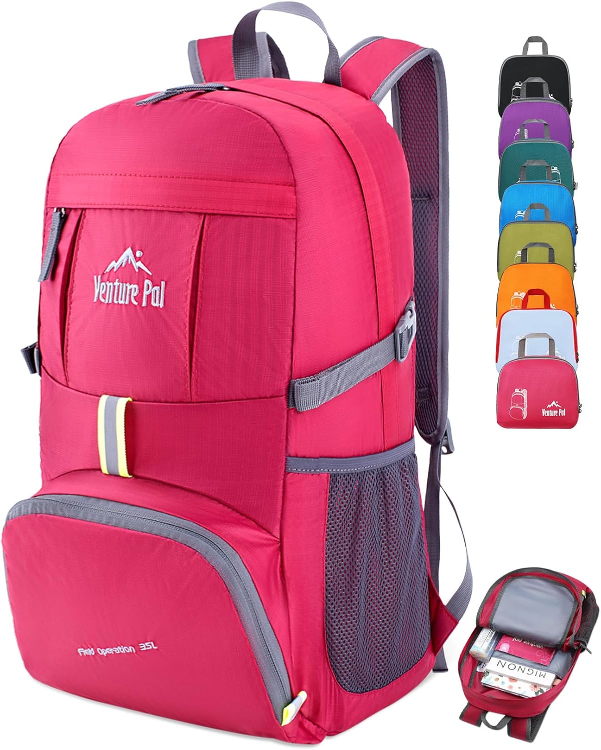 Venture Pal 35L Ultralight Lightweight Packable Foldable Travel Camping Hiking Outdoor Sports Backpack Daypack