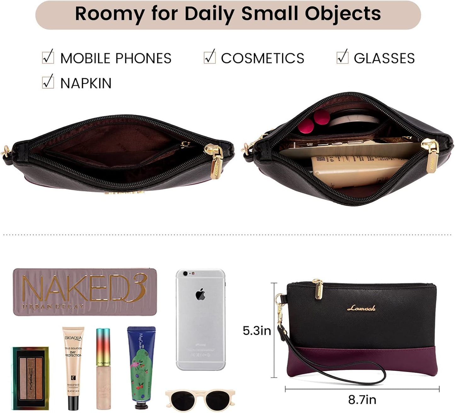 LOVEVOOK Laptop Bag for Women 17.3 Inch Laptop Tote Work Bags Professional Leather Computer Briefcase Waterproof Handbag Shoulder Large Capacity Business Teacher Office Crossbody Purse
