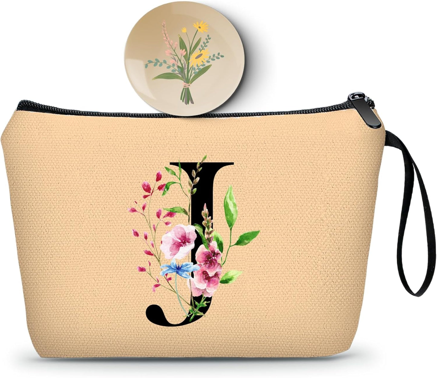 Birthday Inspirational Bridesmaid Proposal Team Small Gifts for Women Mom Aunt Teacher Sister Coworkers Makeup Cosmetic Bag Travel with Mirror Mothers Day Christmas Graduation J