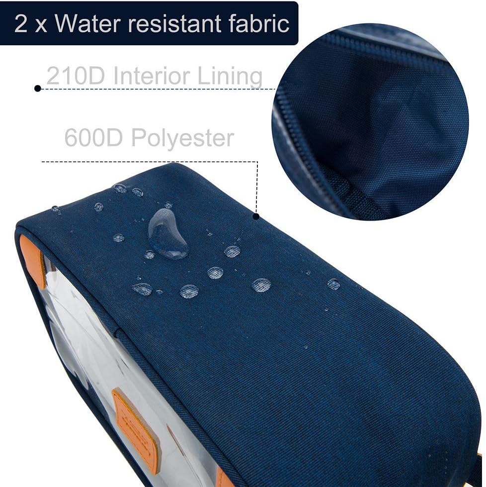Lermende Toiletry Bag, Clear Shaving Dopp Kit for Men Travel Toiletry Bag with Hand Strap Unisex