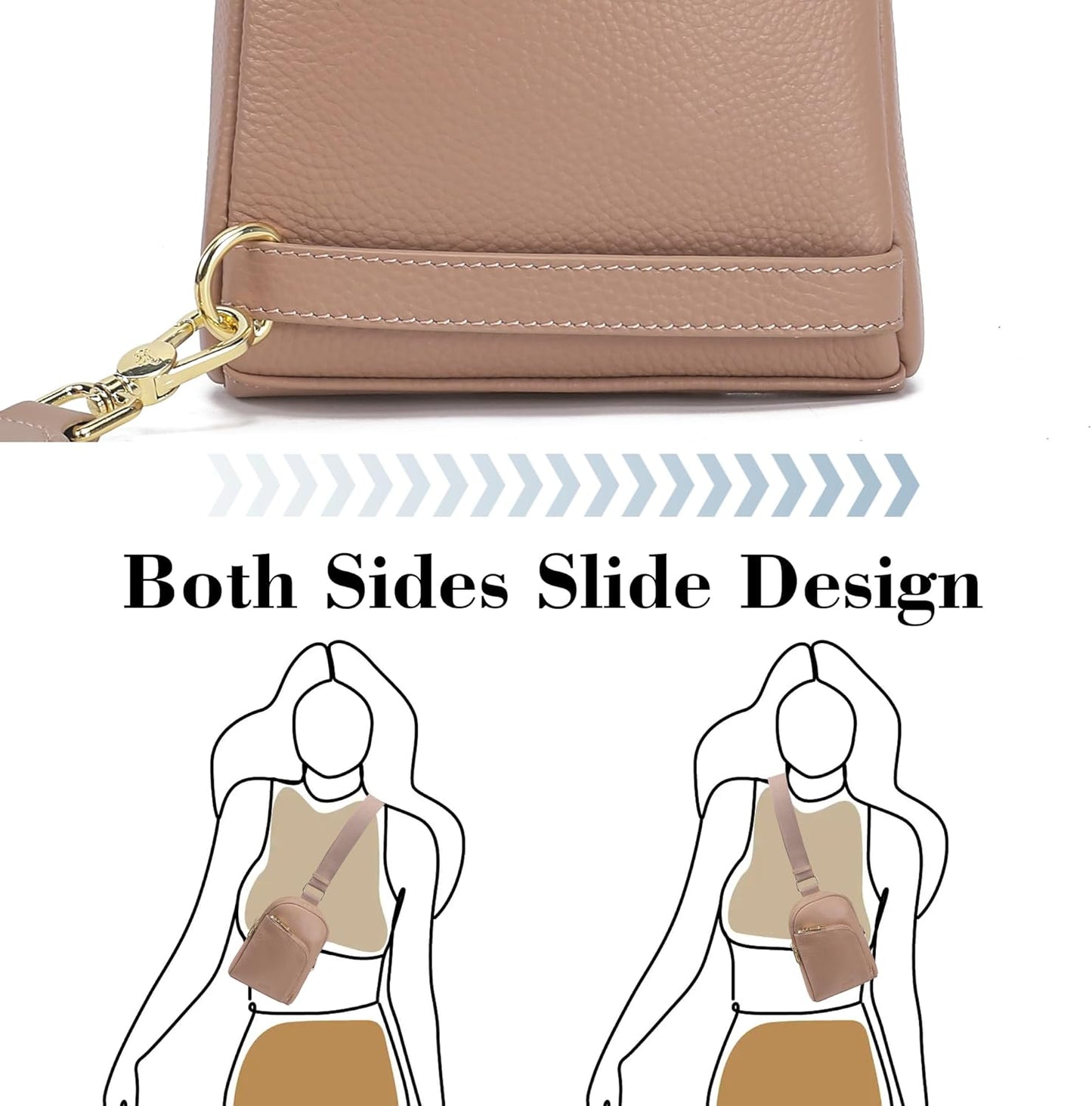 INICAT RFID Blocking Sling Bag Anti Theft Crossbody Bags for Women Travel Fanny Pack Cross Body for Woman Chest Bag