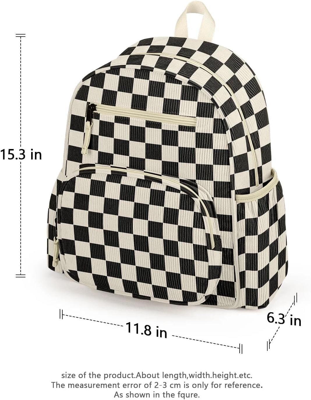 Corduroy Kids Backpack, Lightweight Boys Backpack 5-9, Boy Bookbag for Elementary School 15.3" H Fit Folder