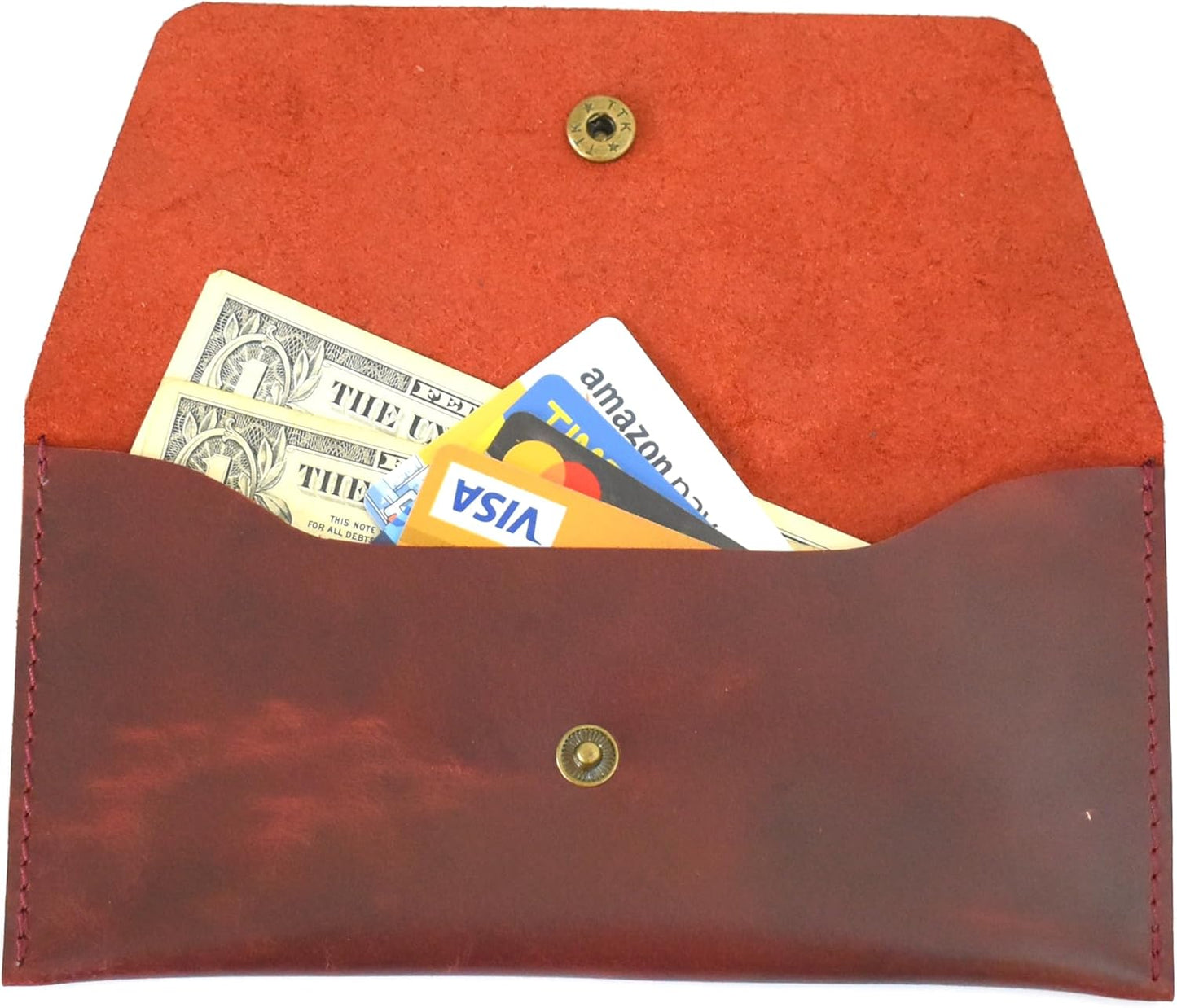 Leather Currency Pouch, Money Bag Organiser, Travel Wallet for Him and Her, Handmade Cash Envelope, Utility Pouch, Dollar Bills Envelope