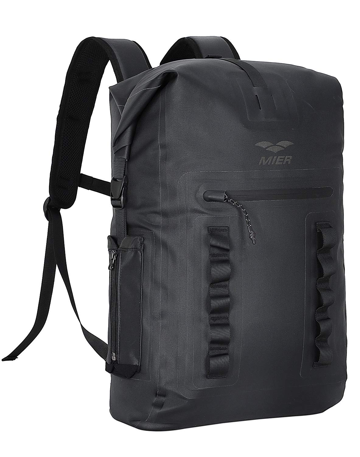MIER Roll Top Waterproof Backpack Floating Dry Bag for Men Women, 30L Black