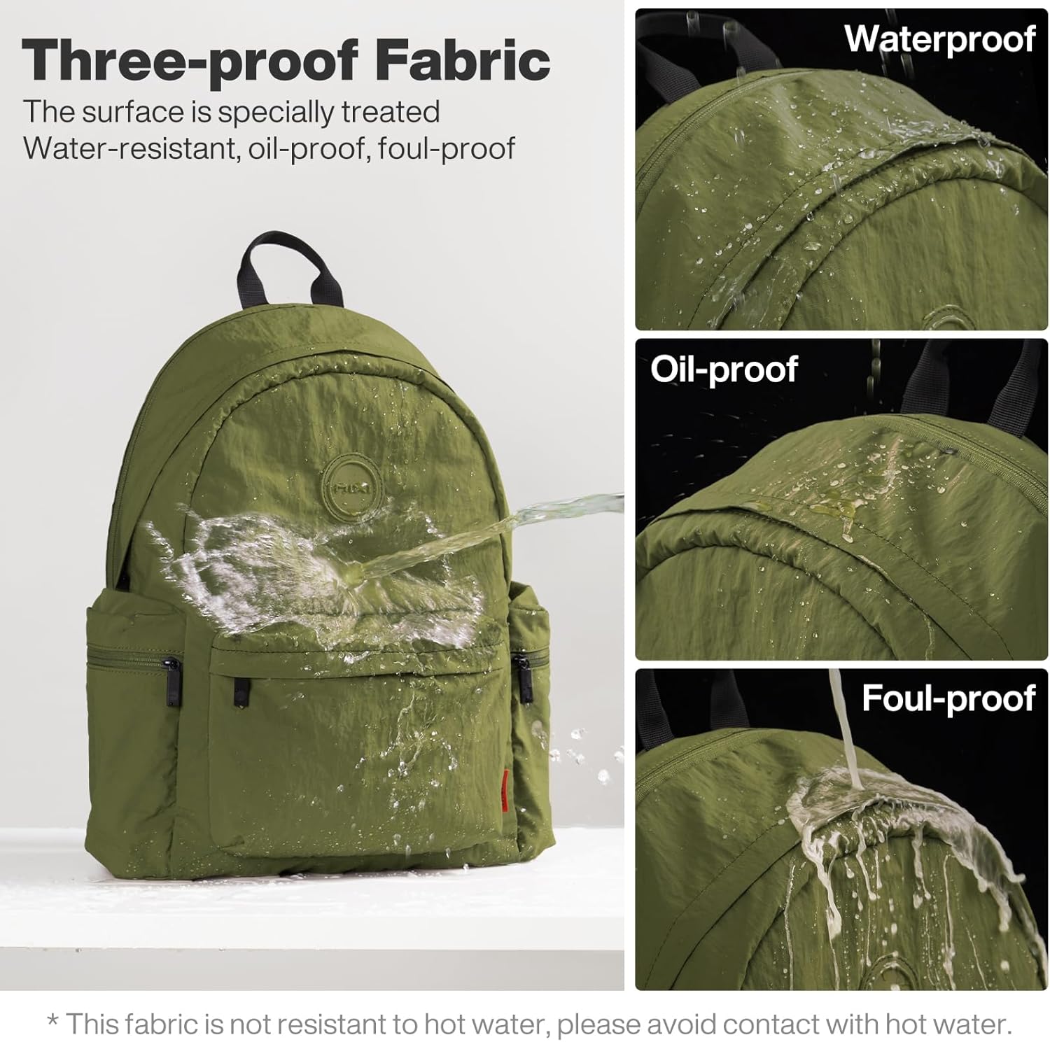 mixi Outdoor Lightweight Backpack Casual Carry On Laptop Backpack Travel Bookbag for Women Men