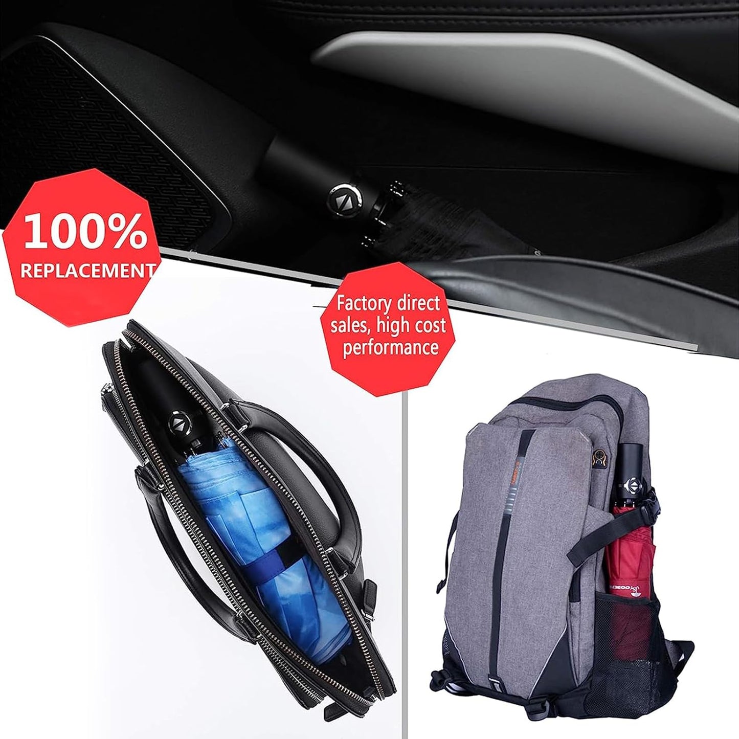 SY COMPACT Travel Umbrella Windproof Factory outlet Compact Automatic Umbrellas for Rain Compact Small UV Sun Protection Umbrella Durable Waterproof Lightweight-Fits Backpack Car Purse