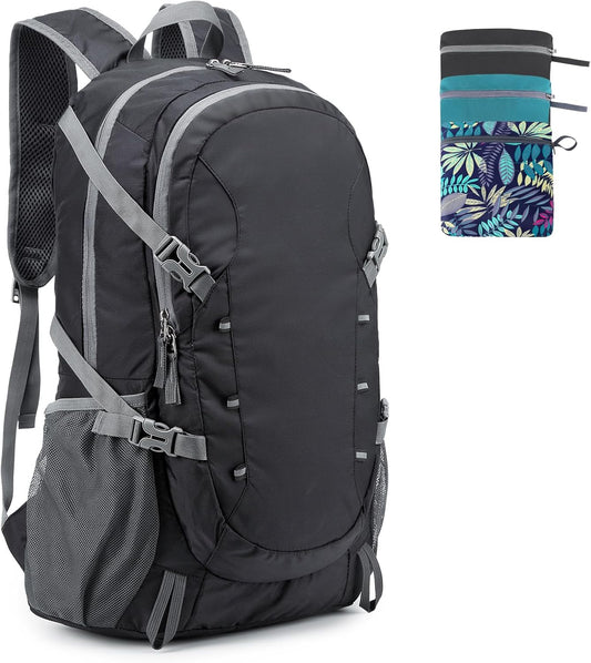 40L Hiking Backpack, Lightweight Foldable Hiking Daypack with Wet Pocket, Waterproof Travel Camping Bag for Men Women