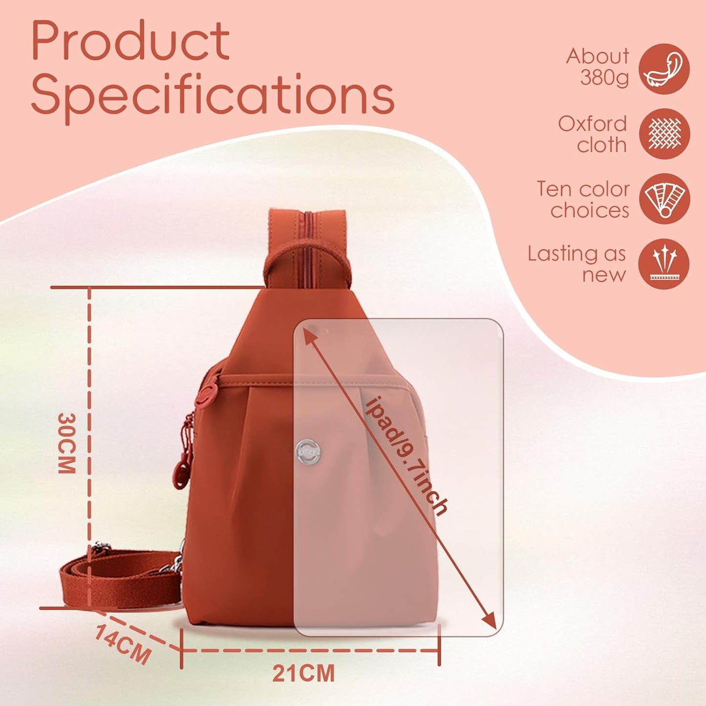 Oxford Clothlarge Convertible Capacity Backpack Bags,Comfortable Convenient Commuting Outdoors Backpack,Crossbody Bag