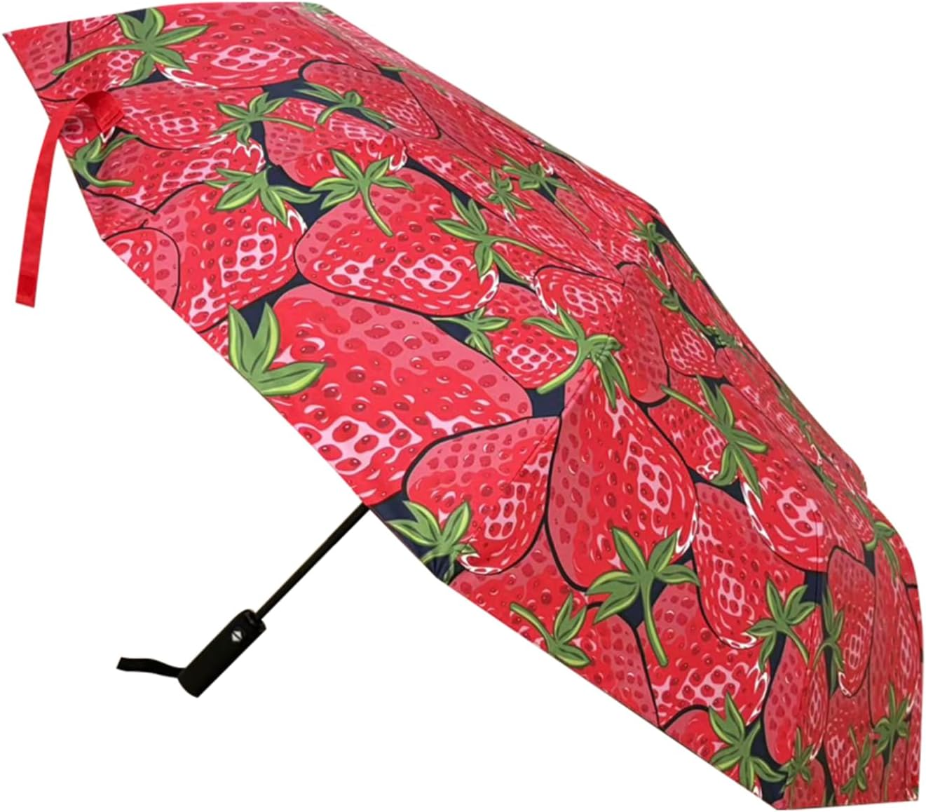 Windproof Travel Automatic Umbrella, 10 Ribs, Rainproof Foldable, Uv-Resistant, Portable