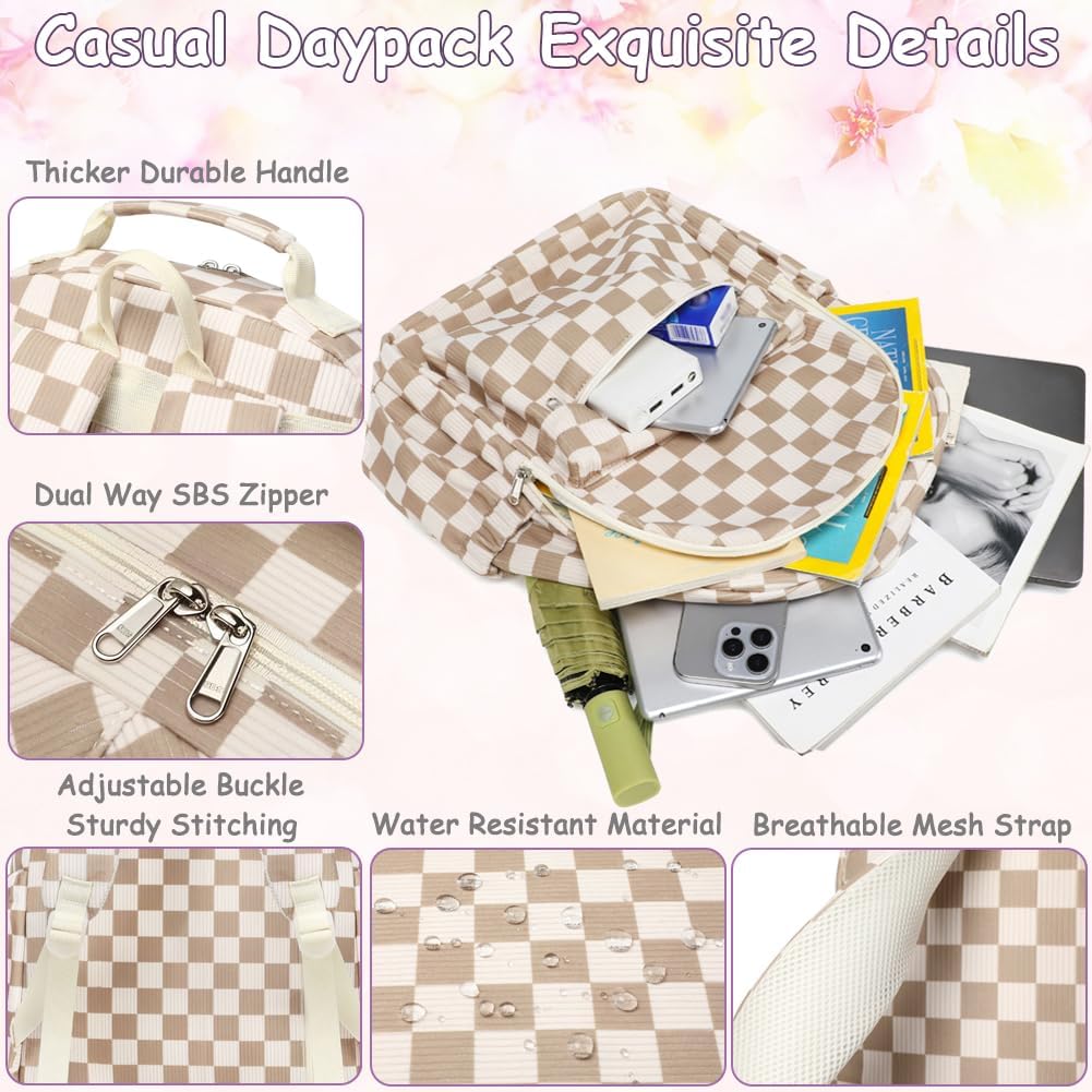 Meisohua School Backpack for Teen Girls Kids Bookbags Elementary High School Bags Corduroy Laptop Bag for Girls Women 17 inch Travel Daypacks