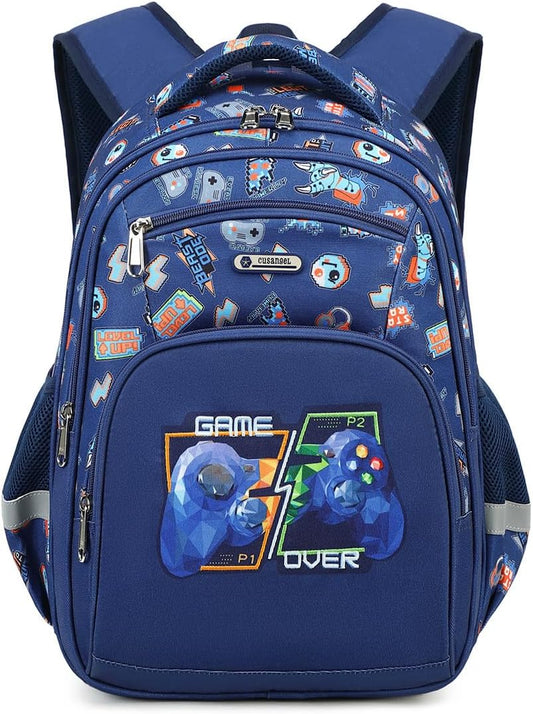 Cusangel Kids school Backpack with lunch bag for Girls,Elementary 6-10years Bookbag nylon large capacity backpack,Daypack