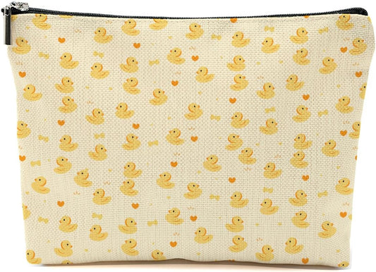 Cute Duck Makeup Bag Duck Lover Gifts for Girls Animal Lovers Duck Owner Women Sister Mother Duck Theme Travel Accessories Bag Mothers Day Christmas Birthday Gift Ideas Friendship Appreciate Gifts