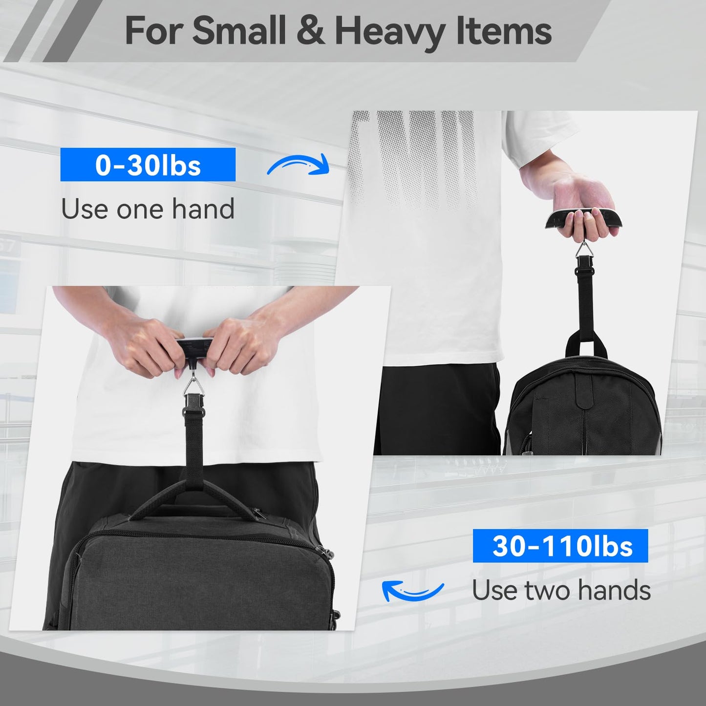 Luggage Scale Dr.meter 2 Pack Travel Essential Digital Luggage Weight Scale