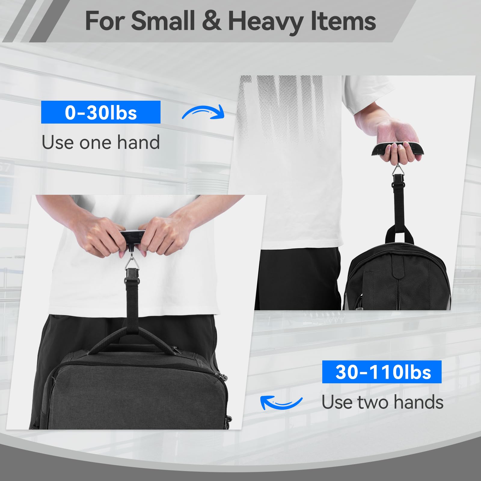 Luggage Scale Dr.meter 2 Pack Travel Essential Digital Luggage Weight Scale