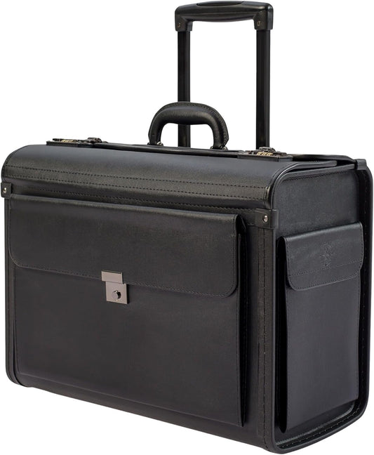 HAMMER ANVIL 19 Wheeled Briefcase Rolling Case Sales Sample Pilot Lawyer Attache