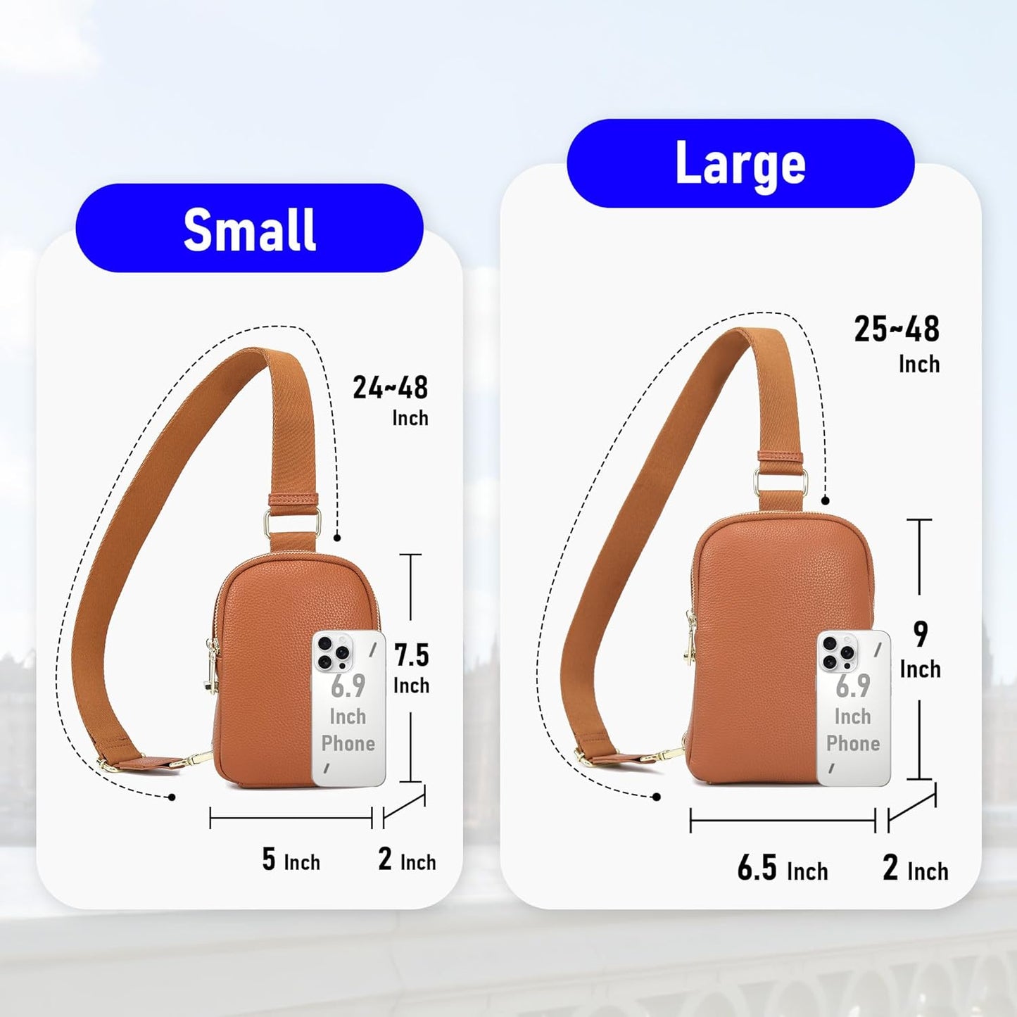 INICAT Travel Small Sling Bag Faux Leather Crossbody Bags Women Cross Body Bag Purses for Woman