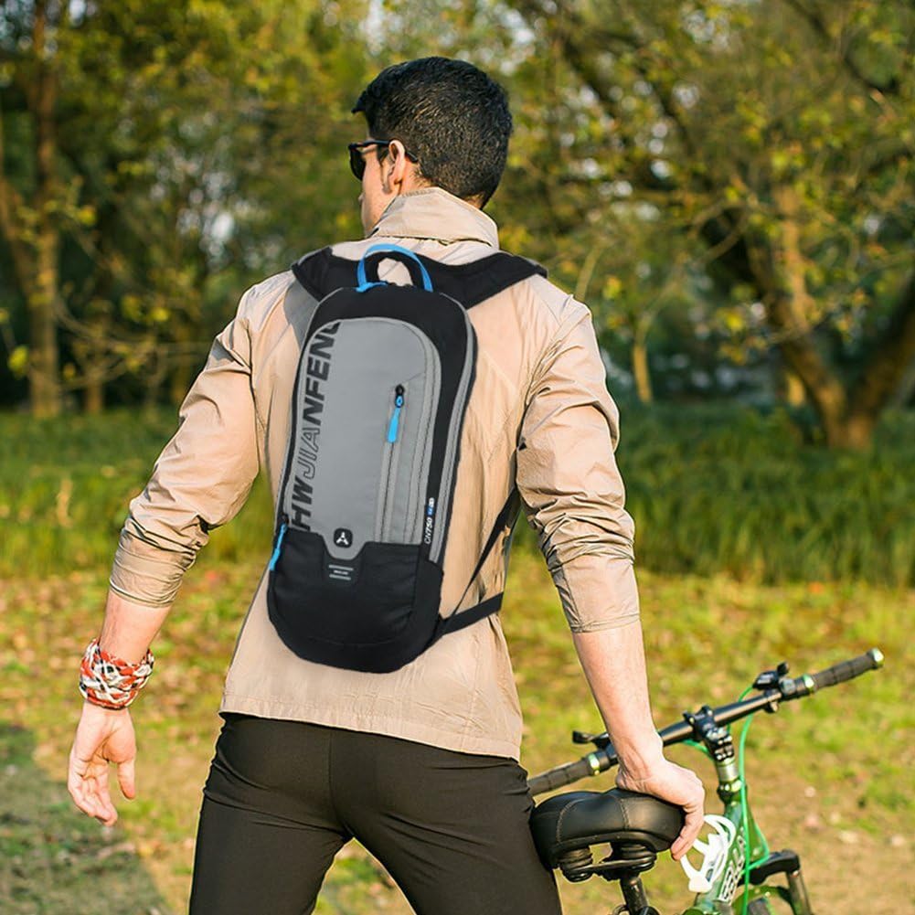 WINDCHASER Cycling Backpack, 10L Bicycle Backpack Waterproof Breathable Bag for Outdoor Travel Hiking Climbing Biking Running Skiing (Grey)