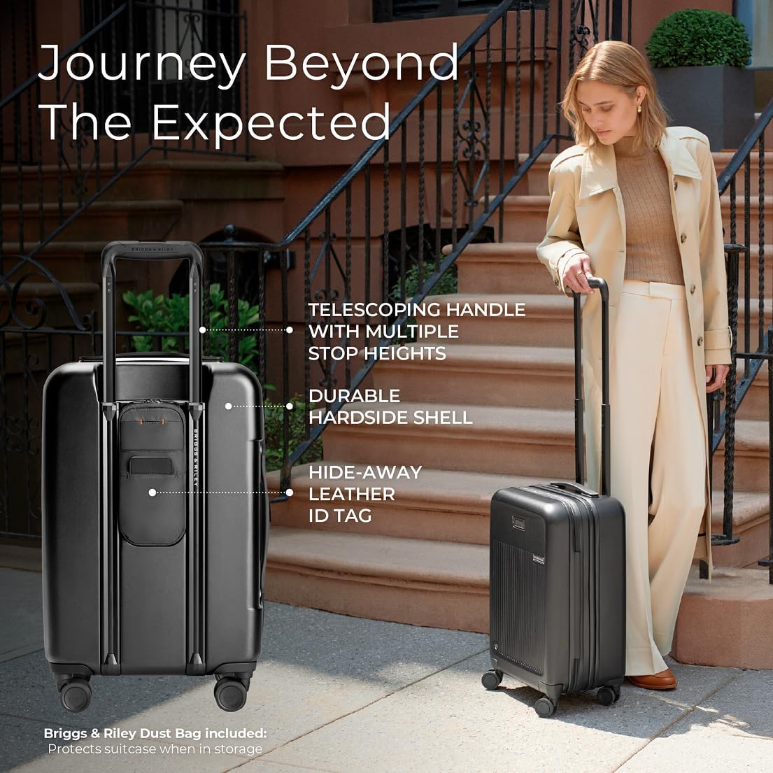Briggs & Riley Essential 22" Carry On Expandable Spinner - Luggage for Travel, Suitcases with