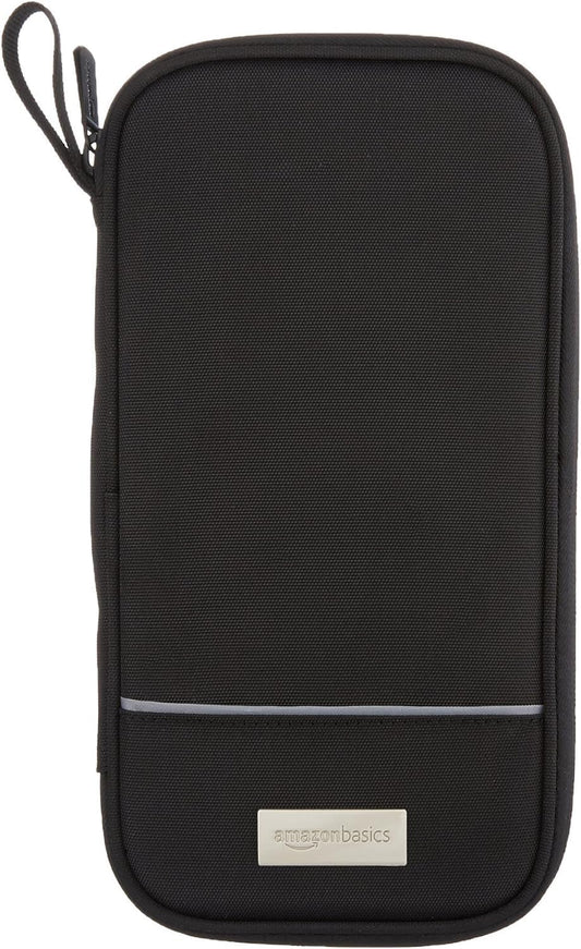 Amazon Basics RFID-blocking Passport Wallet, Passport Holder for Travel, Polyester/Nylon Material