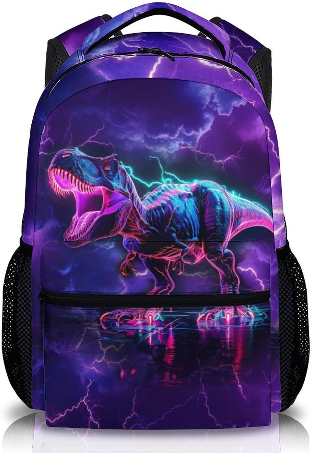 Kids Backpack, Cool Dinosaur Bookbag for Boys, Gift for Kid Back to School, 17 Inch Aesthetic
