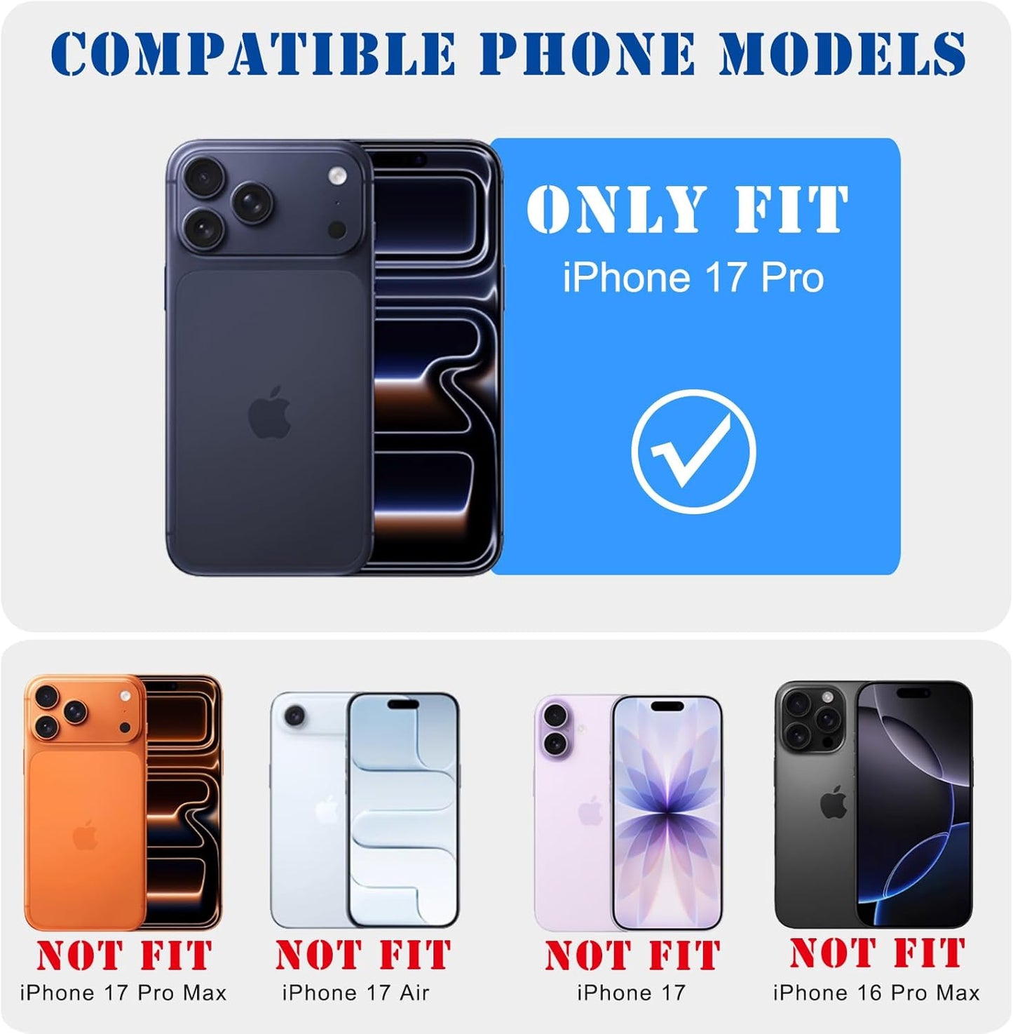 for iPhone 17 Pro Case, Vintage Camo Pattern Design for Men Boys Teens, Cool Camouflage Shockproof Protective Cover for Girls Women - White