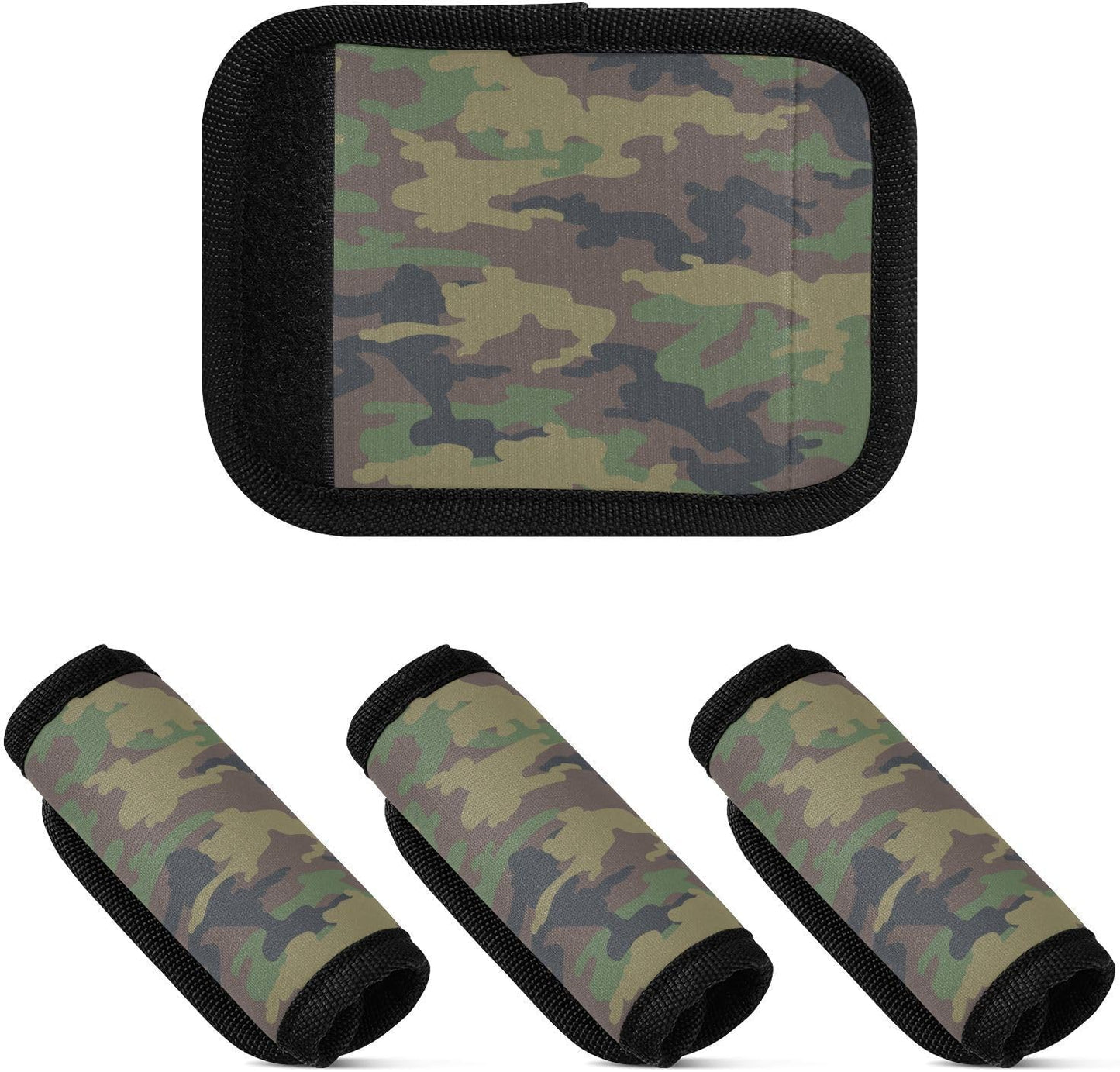 Camouflage 2 Pack Luggage Handle Wrap for Suitcase Luggage Identifier Travel Tags Handle Protection Sleeve Cover