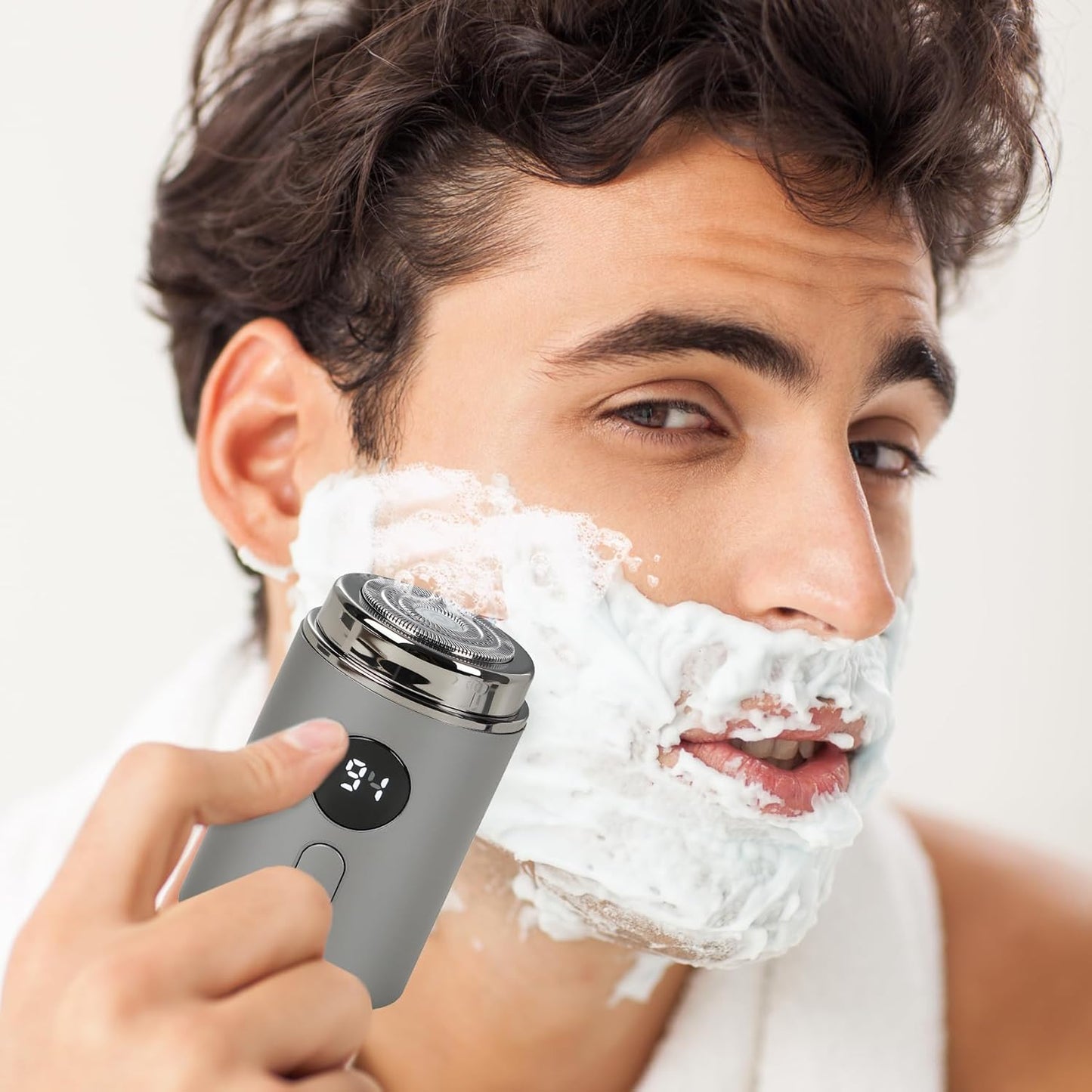 Mini Portable Electric Shaver for Man Women, USB Rechargeable Waterproof Electric Razor, Pocket Single Trimmer for face Hair for car, Travel, Office, Home use, Business Trip (Black)