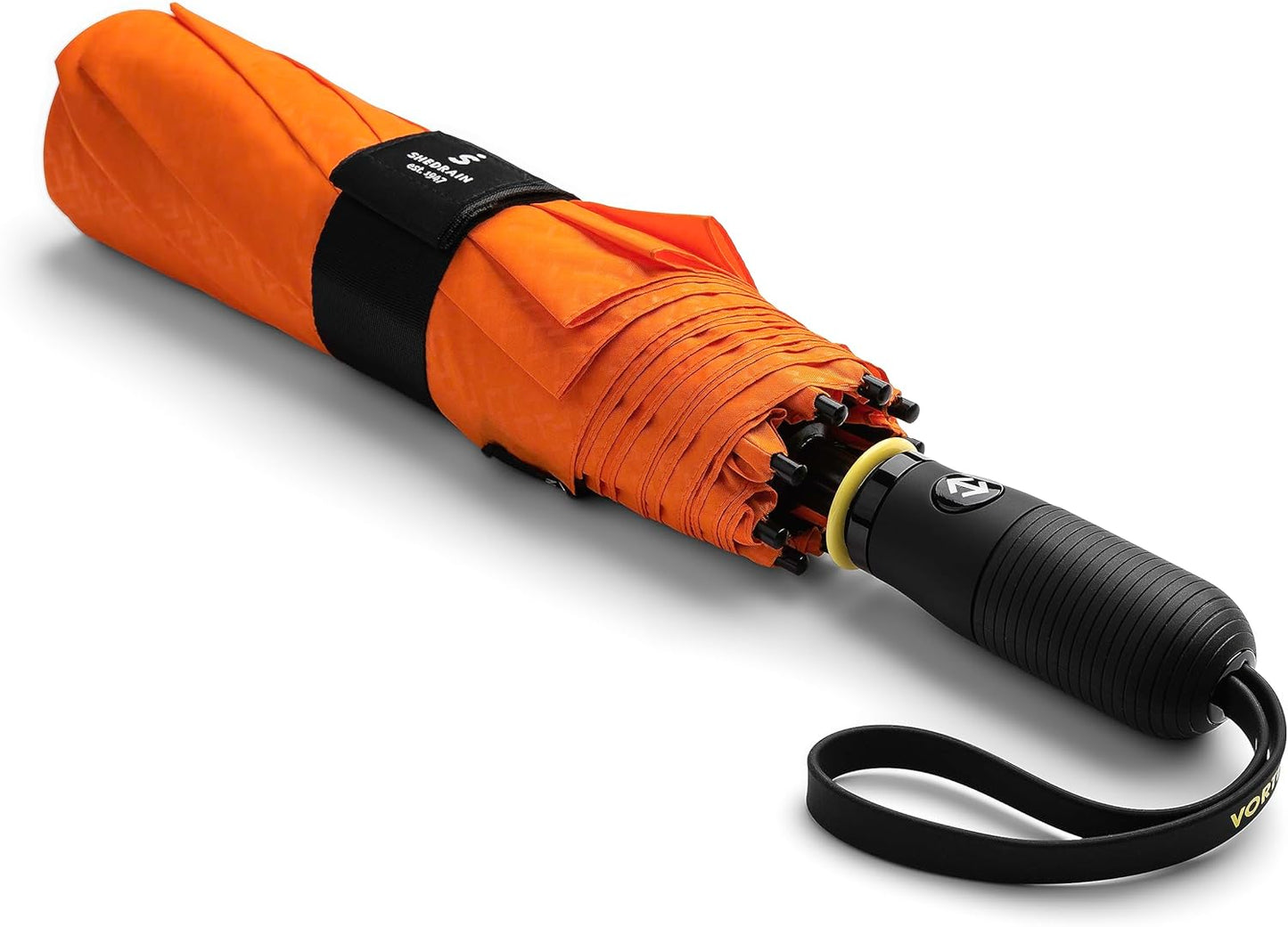 ShedRain Vortex Automatic Compact Folding Windproof Travel Umbrella – Rain & Windproof Vented Double Canopy – Protect from Rain, Sun & Wind - Wind Tunnel Tested to 75 mph