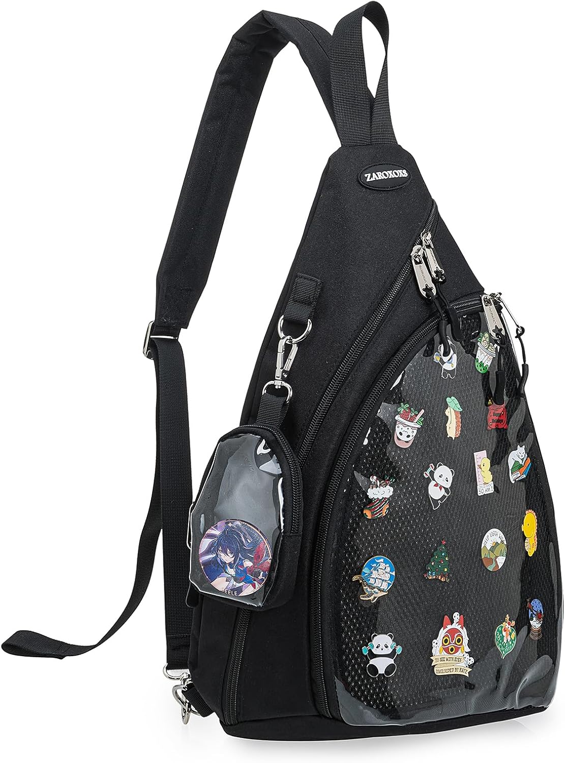 Mens Womens Oxford Ita Bag Pin Display Chest Pack Single Shoulder Bag Sport Backpack Packs Hiking