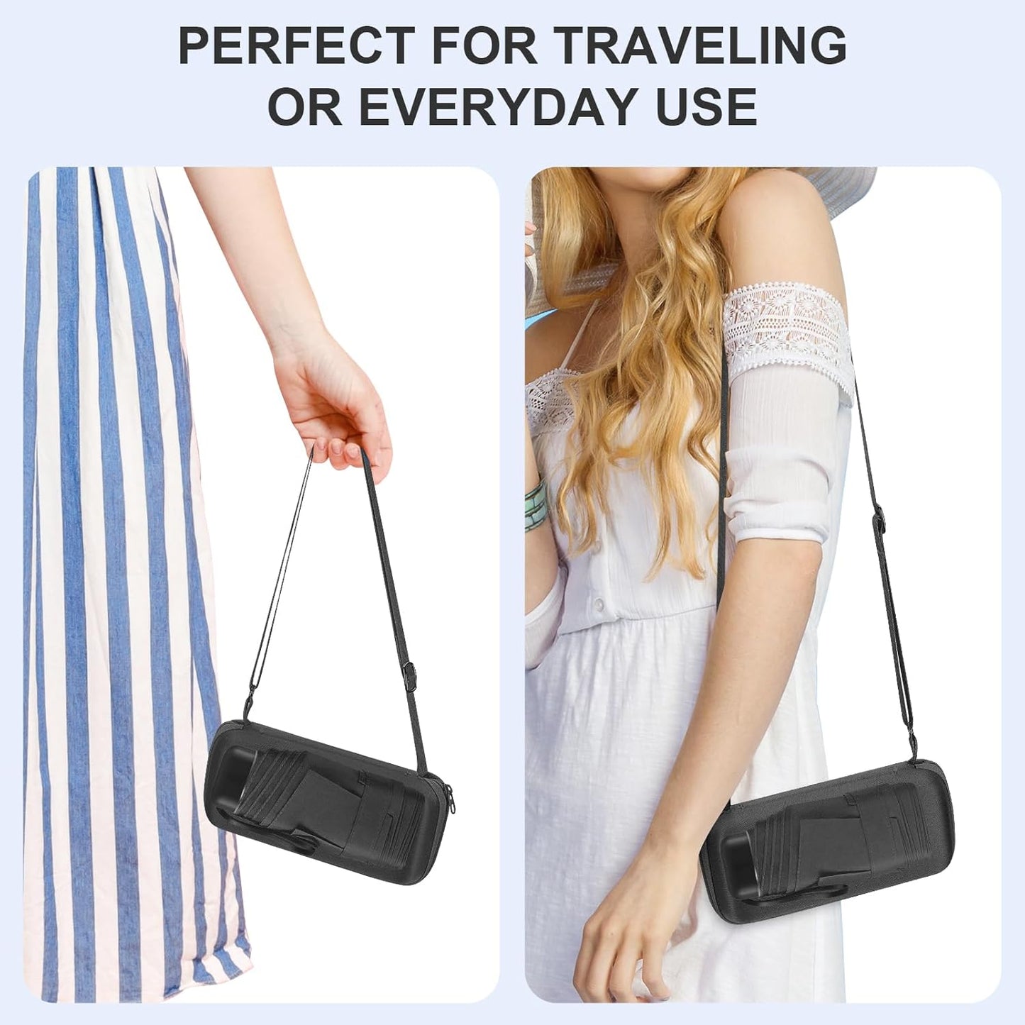LEAGERA Compact Travel Umbrella with Case - Mini Umbrella for Purse, Small Lightweight &Tiny Design Perfect for Parasol Outdoor Sun&Rain Umbrellas