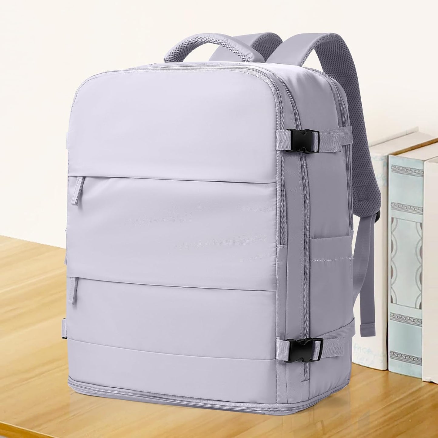 coowoz Large Travel Backpack Carry On for Women Man Gym Backpack with Laptop Compartment Mochila de Viaje Teacher Personal Item Backpacks Rucksack Airplane Accessories Must Haves Purple