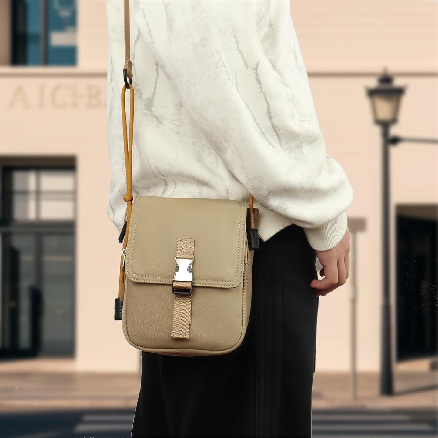 Small Messenger Crossbody bag Shoulder bag for Men Women Sling bag Purse for Work Travel