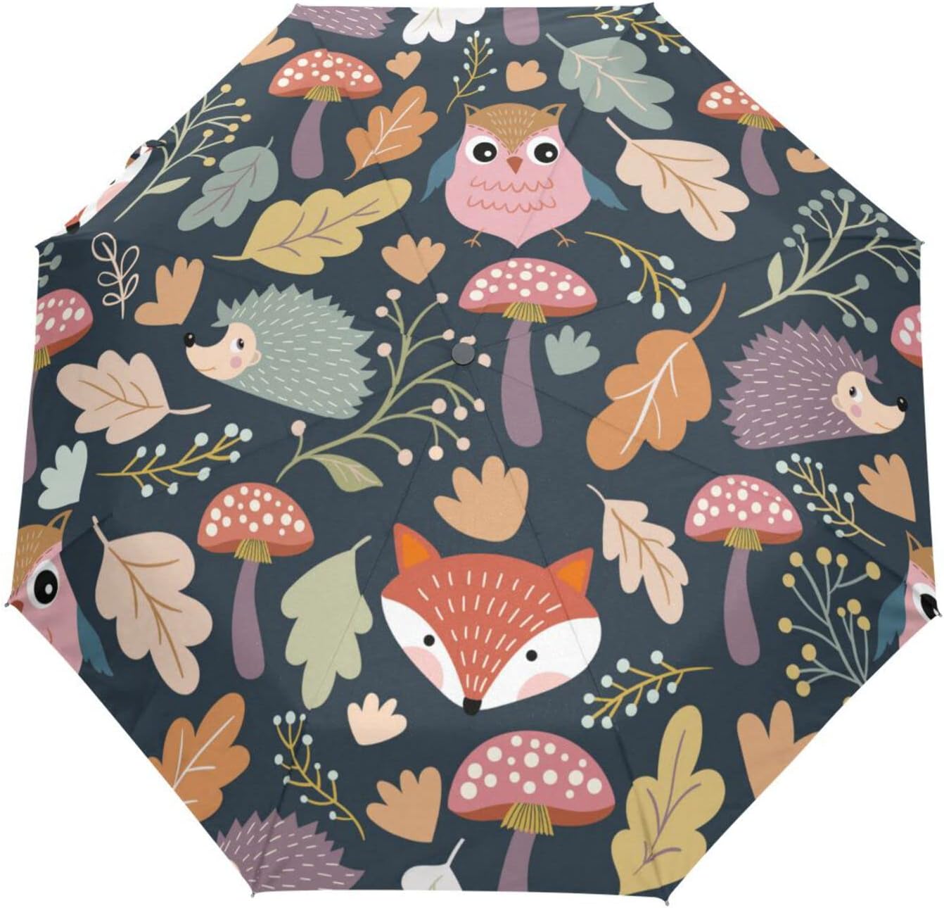 Automatic Umbrella One Touch Auto Open and Close Button Compact Travel Umbrella for Women Men Kid